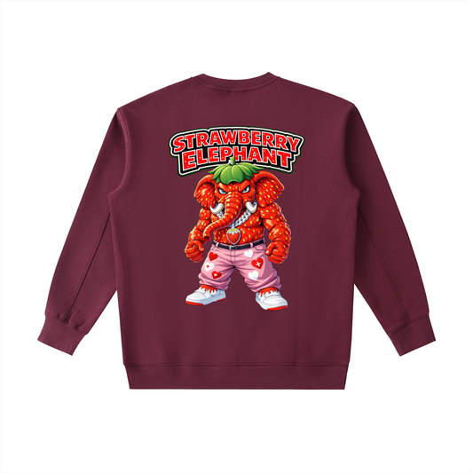 "Strawberry Elephant" Essential Heavyweight Crewneck Sweatshirt