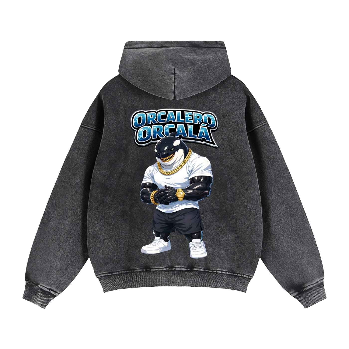 "Orcalero Orcala" Zip-Through Boxy Fleece Hoodie