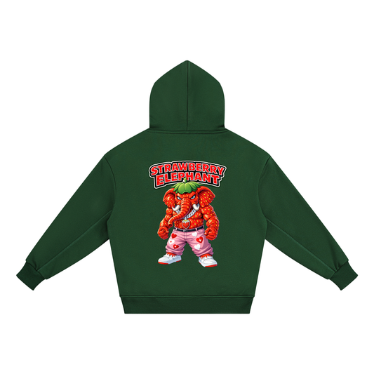 "Strawberry Elephant" Essential Kids' Fleece Hoodie