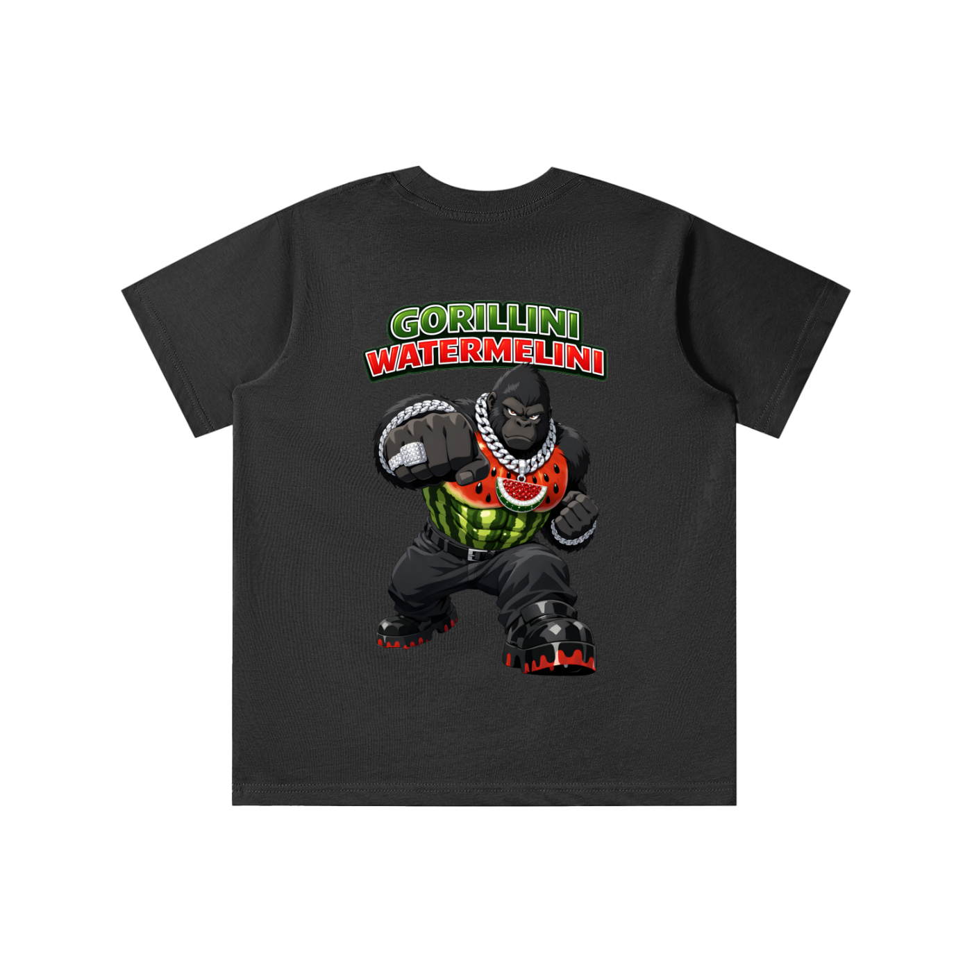 "Gorillini Watermelini" Essential Kids' T-shirt